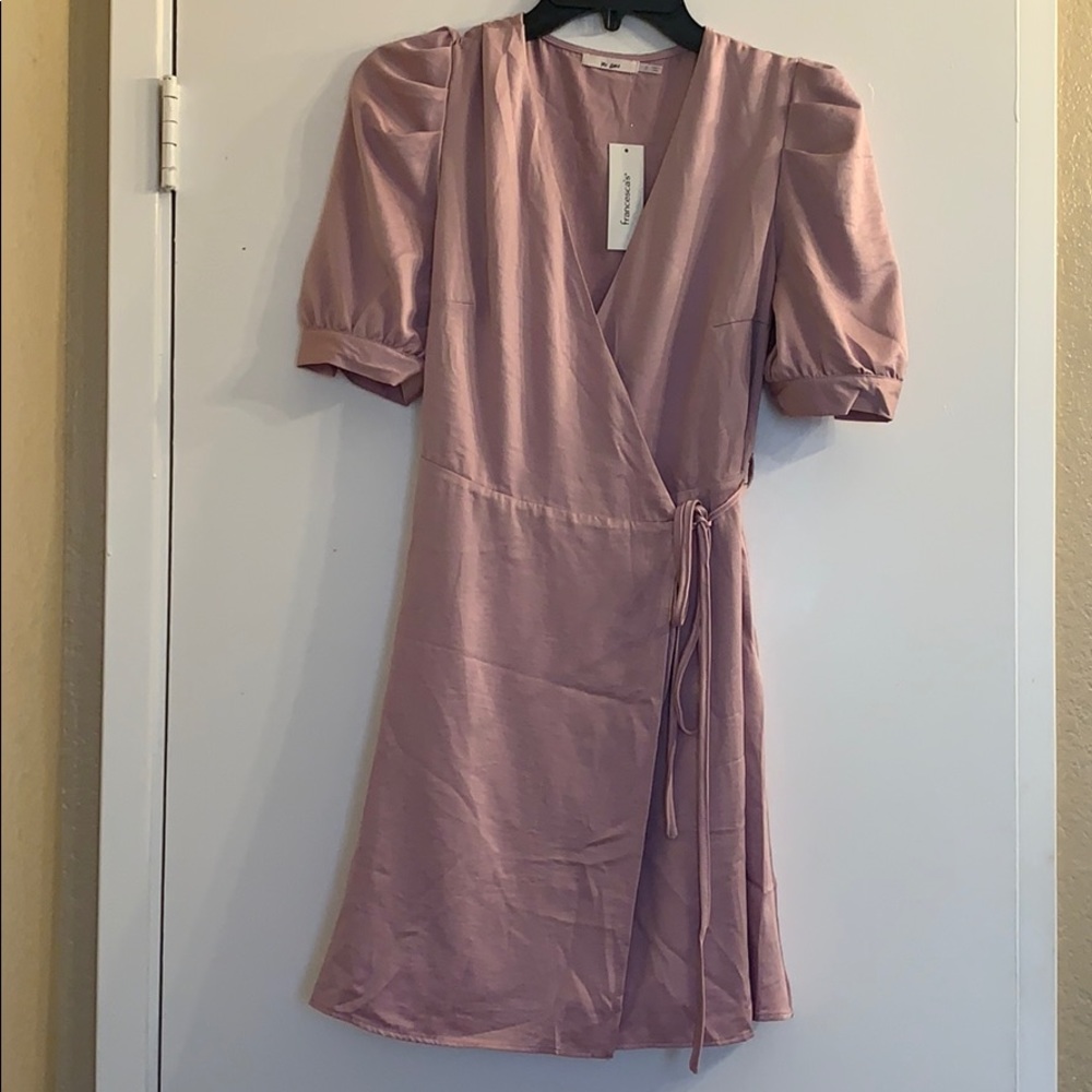 Francesca Edith Wrapped Mini Dress